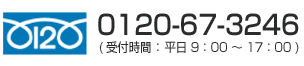 お問い合わせは 0120-67-3246 まで